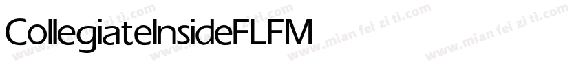 CollegiateInsideFLF Medium字体转换